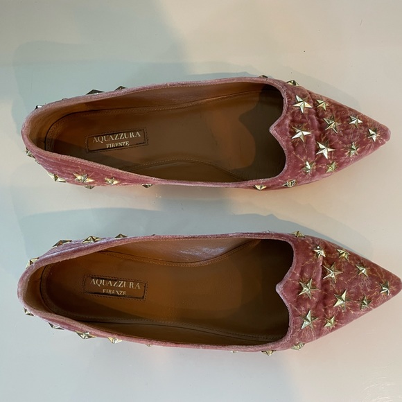 Aquazzura Studded cosmic star Flats, size 36 1/2 - Picture 5 of 7